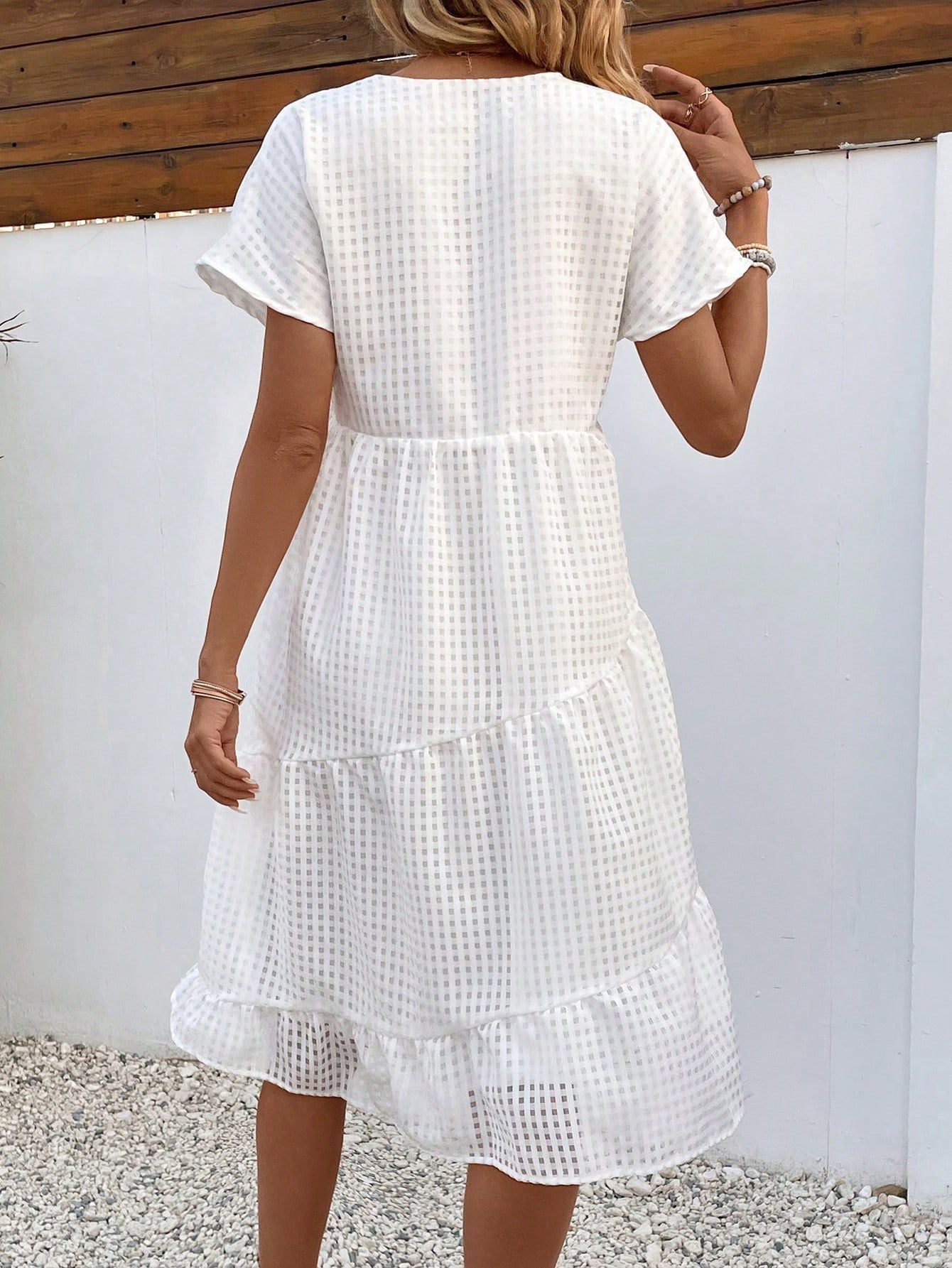 Harper™ – Summer Dress – Mesh Detail